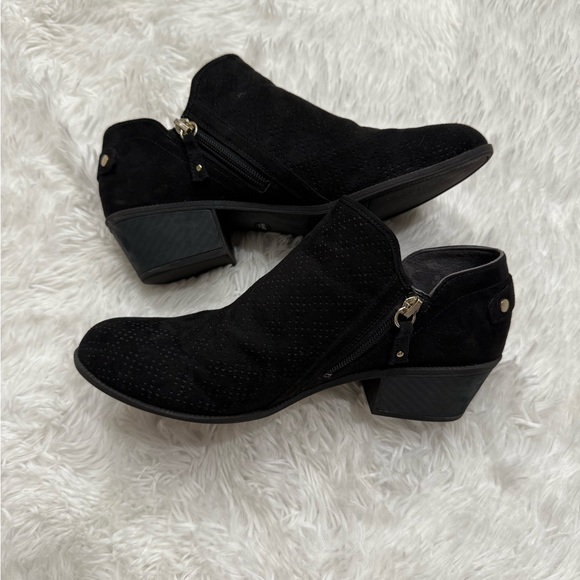 Dr. Scholl's Black Suede Ankle Boots - Picture 2 of 11